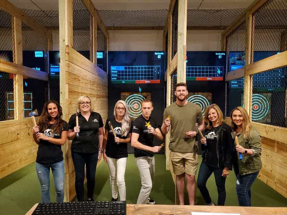 axe throwing company events in Crawfordsville