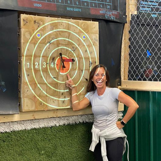 Axe throwing fun in Crawfordsville, IN